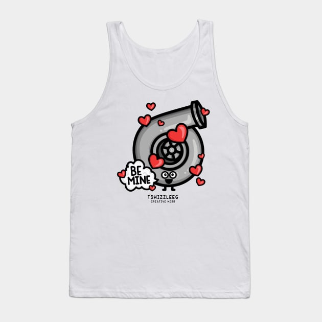 Cutest Turbo - Be Mine (Hearts) Tank Top by hoddynoddy